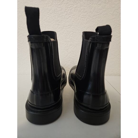 NEW Hunter Commando Chelsea Gloss Boot Women SZ 11 Block Heel Flexible G - Picture 7 of 11